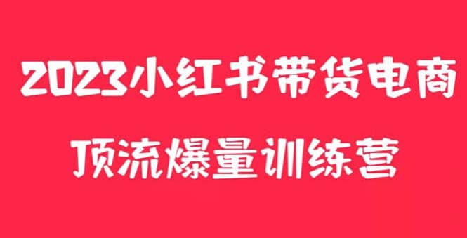 小红书电商爆量训练营，月入3W+！可复制的独家养生花茶系列玩法