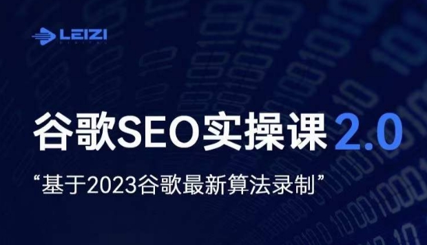 雷子·谷歌搜索SEO 2.0实战演练课，自建站外贸询盘随意必不可少，根据2023谷歌搜索全新优化算法拍摄