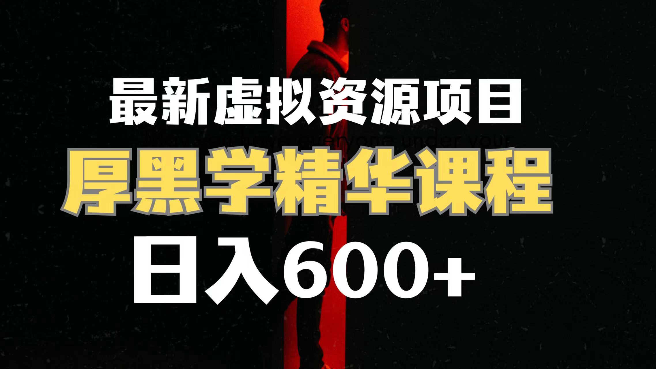 （7617期）日入600 的虚拟资源项目 人性的弱点精粹讲解课程内容【附课程内容材料 视频模板】