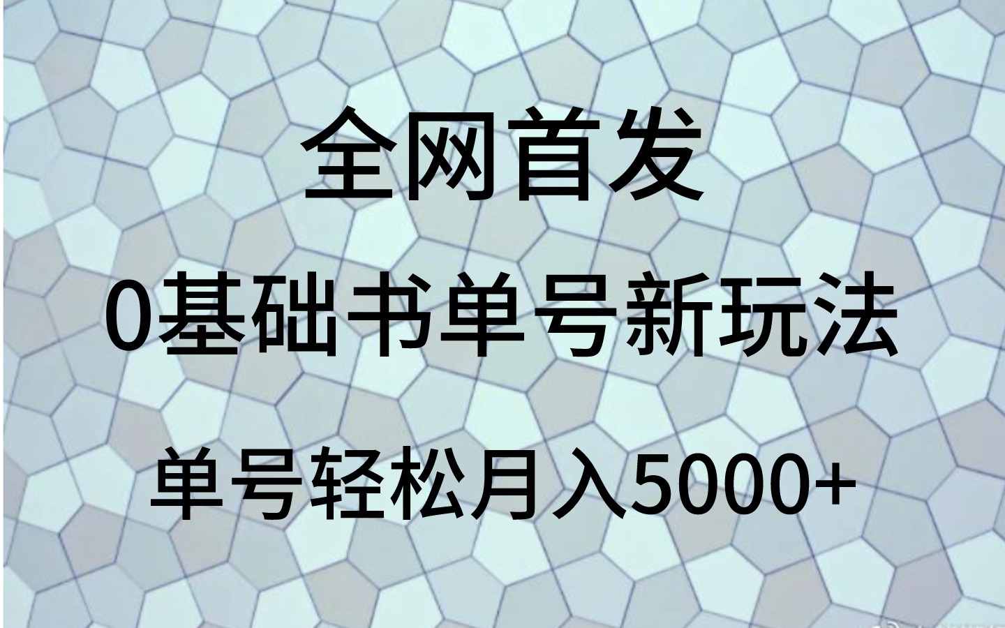 0基本书单号新模式，使用方便，运单号轻轻松松月入5000-暖阳网-优质付费教程和创业项目大全