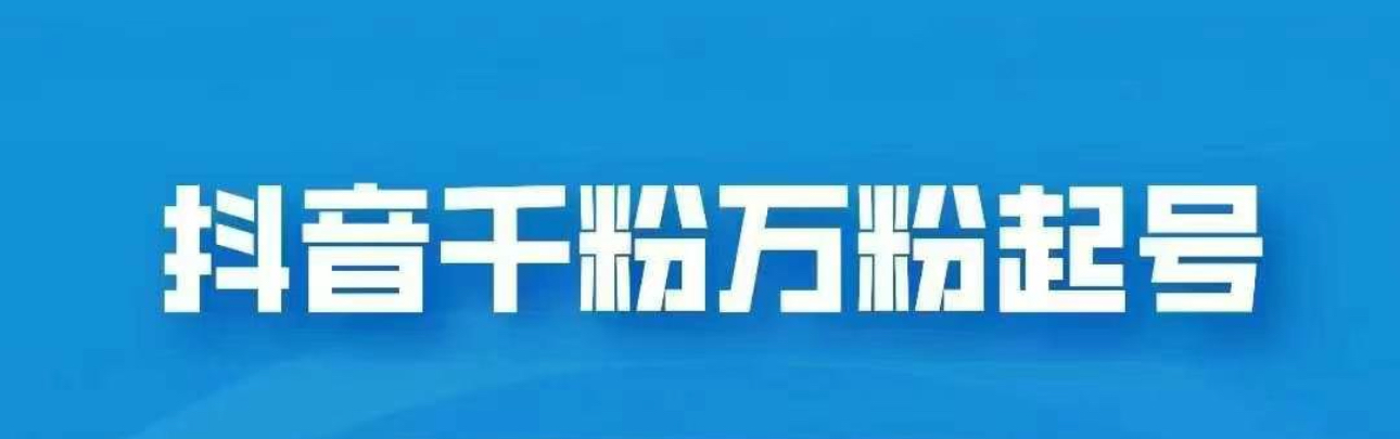 抖音千粉日入1000免费分享