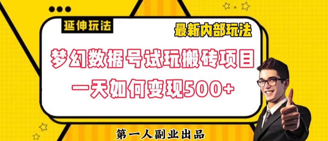 数据号回归玩法游戏试玩搬砖项目再创日入500+【揭秘】-暖阳网-优质付费教程和创业项目大全