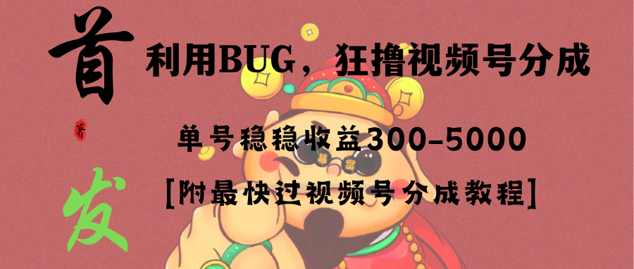 （8549期）各大网站独家首发，微信视频号BUG，超短期内新项目，运单号每日纯收益300-5000！