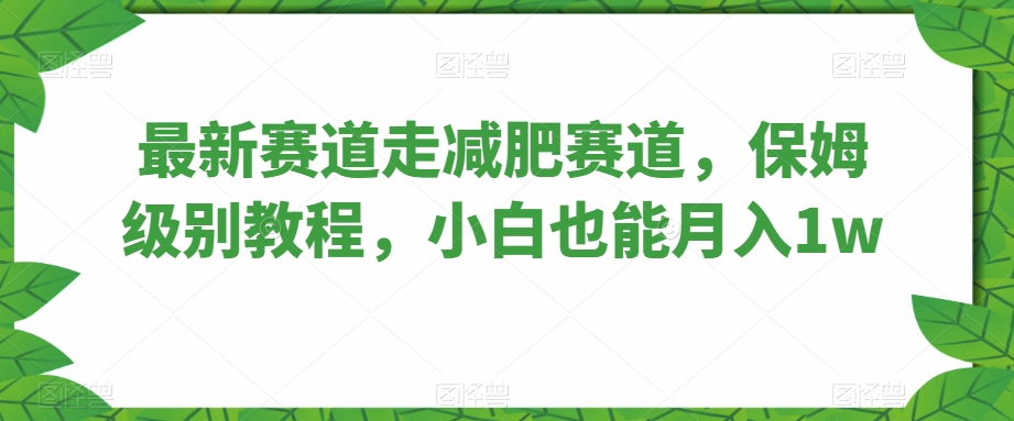 最新生态走减肥瘦身跑道，家庭保姆等级实例教程，新手也可以月入1w