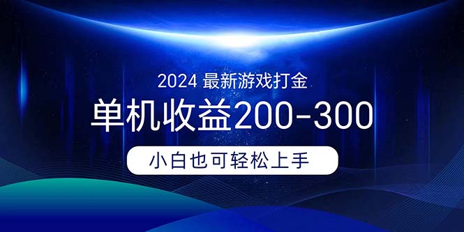 （11542期）2024全新游戏打金单机版盈利200-300