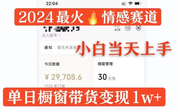 2024最红情绪跑道单月转现破万，多平台分发，100%原创设计游戏玩法，新手当日入门