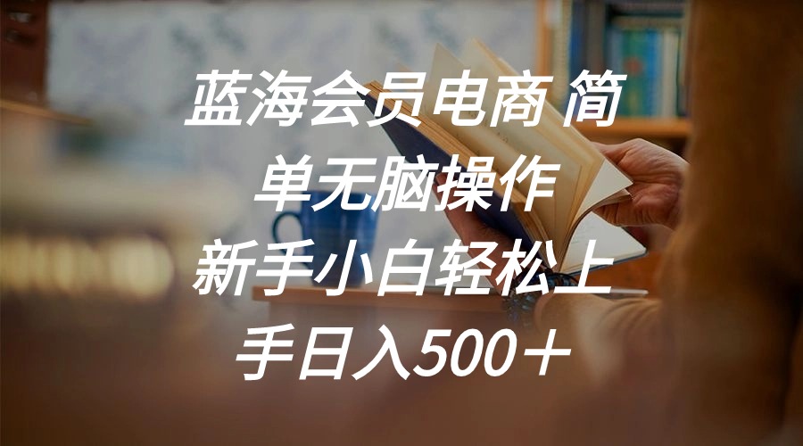 （11068期）瀚海会员电商 简易没脑子实际操作 新手入门快速上手日入500＋