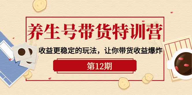 （10110期）健康养生号卖货夏令营【12期】盈利更稳定的游戏玩法，使你卖货盈利发生爆炸-9节视频课堂-暖阳网-中创网,福缘网,冒泡网资源整合