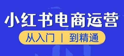 小红书电商运营课，实用教程，陪你把握住又一个挣钱出风口