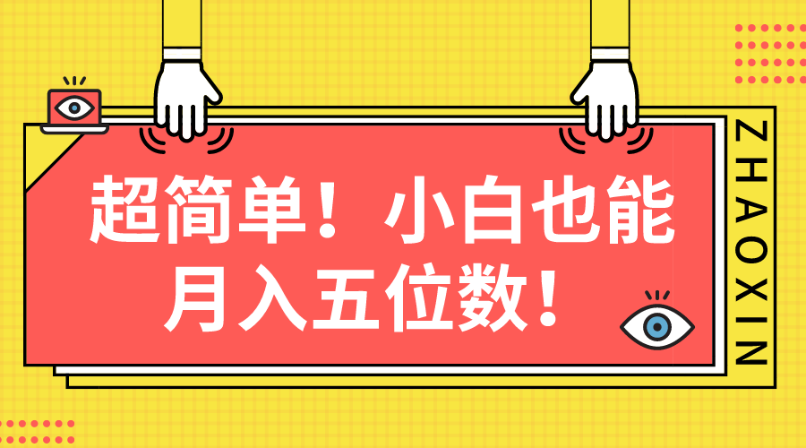 （10257期）超级简单图文并茂新项目！新手也可以月入五位数