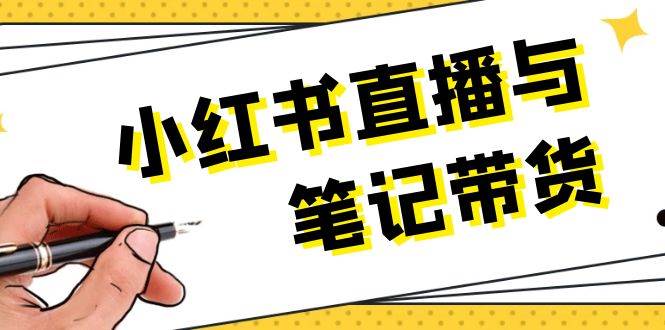 小红书直播与手记卖货：选款、发布、手记创作、视频编辑及直播带货话术等