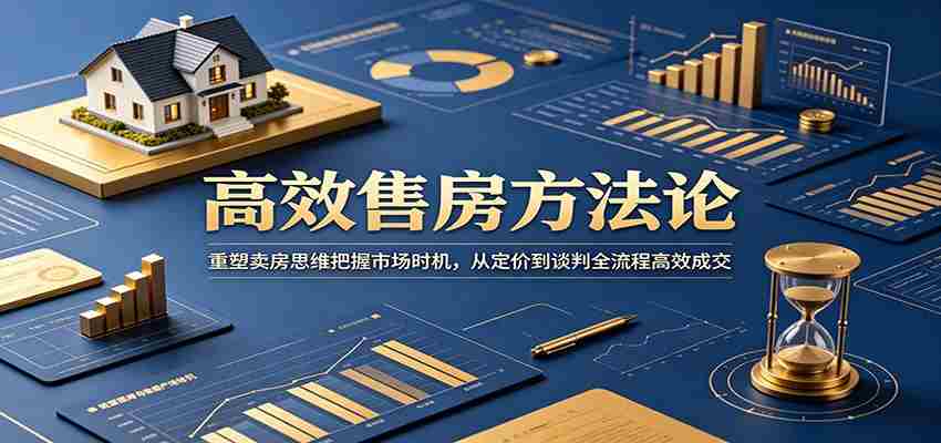 高效售房方法论：重塑卖房思维把握市场时机，从定价到谈判全流程高效成交