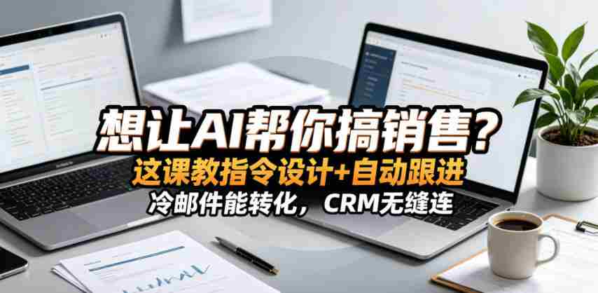 想让AI帮你搞销售？这课教指令设计+自动跟进，冷邮件能转化，CRM无缝连！【原创双语字幕】
