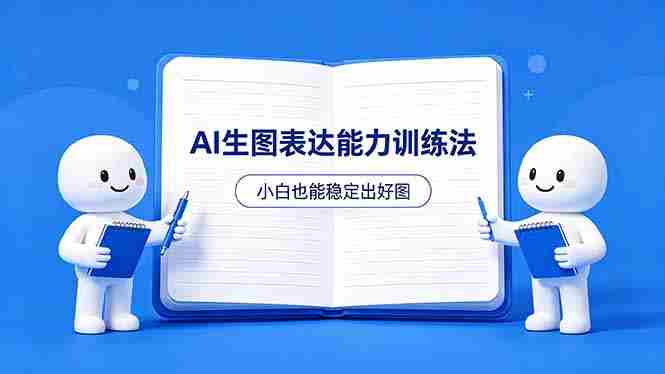 （18377期）AI生图不是做漂亮图，而是表达能力。这套方法让小白也能稳定出好图