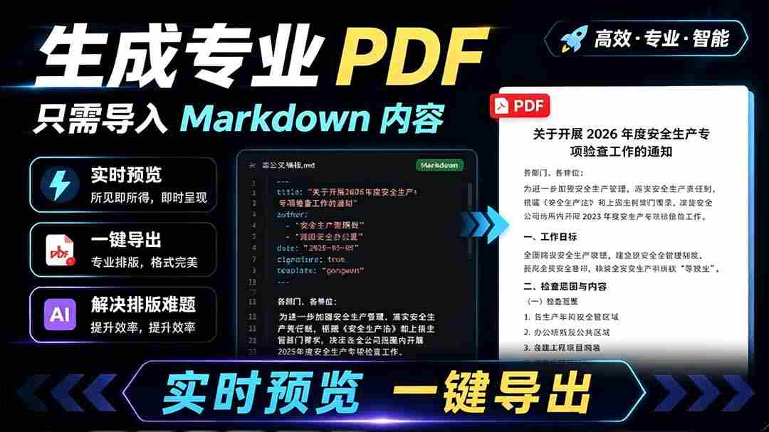 （19224期）只需导入 Markdown 内容，实时预览一键导出专业 PDF！轻松解决AI生成内容排版问题 Presto