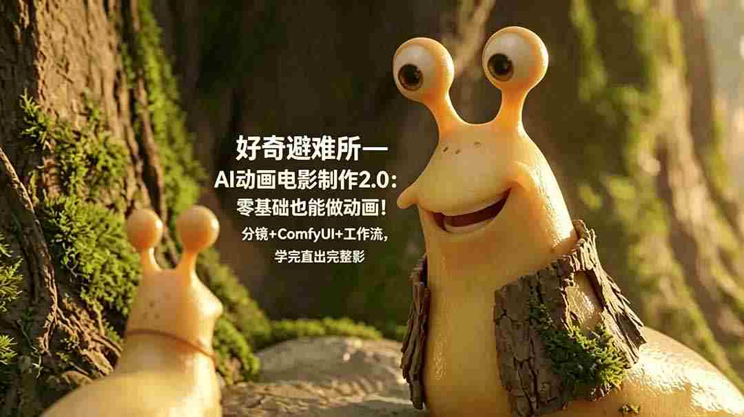 （18924期）好奇避难所—AI动画电影制作2.0：零基础也能做动画！分镜+ComfyUI+工作流，学完直出完整影片