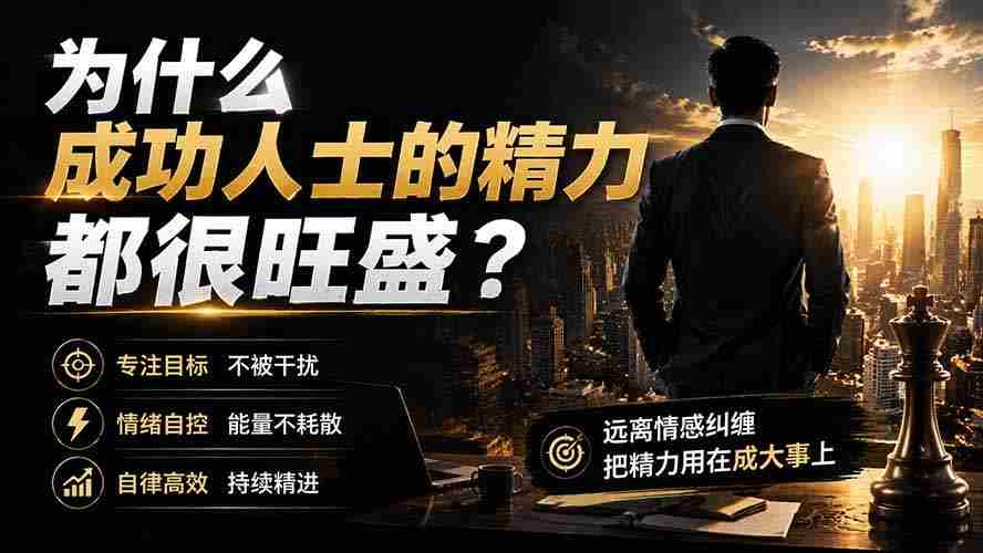 （19754期）付费文章：为什么成功人士的精力都很旺盛？