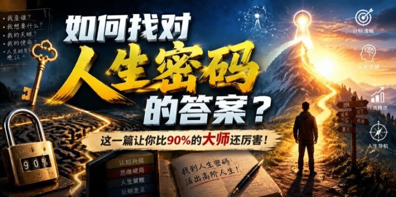 【2026.07.29】揭秘人生密码的终极指南：看完这篇，你比90%的大师更通透！